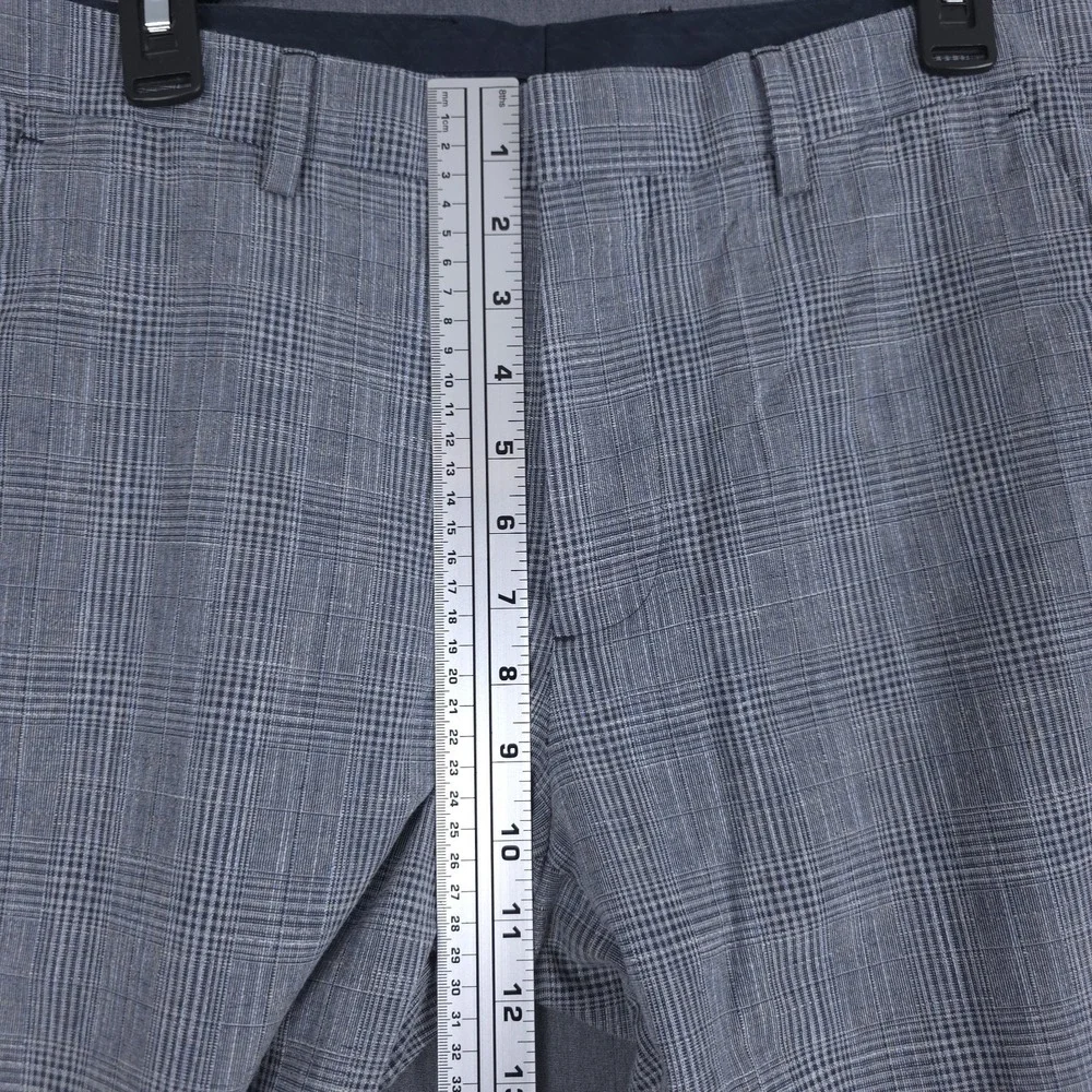 Bonobos Tollegno 1900 Dress Pants Mens 32x32‎ (Fits 32x31) Glen Check Wool Blend